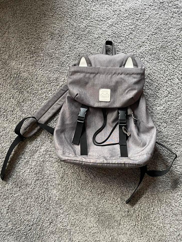 Leuke Kinderrugzak - Grijs, Sieraden, Tassen en Uiterlijk, Tassen | Rugtassen, Zo goed als nieuw, Overige merken, 25 tot 40 cm