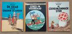 3 Stripboeken van de avonturen van Kuifje door Herge -, Meerdere stripboeken, Ophalen of Verzenden, Gelezen, Hergé