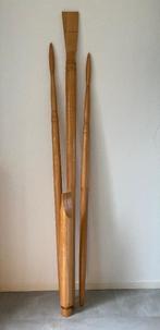 Decoratiemateriaal: Houten penselen ,kwast en tube, Hobby en Vrije tijd, Schilderen, Ophalen, Gebruikt, Penseel of Kwast