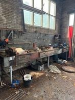 Robuuste Werkbank met Bankschroef, Ophalen, Gebruikt, 120 tot 170 cm, Bankschroef