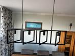Moderne hanglamp met 4 lichtpunten in mat zwart, Ophalen of Verzenden, Zo goed als nieuw, Minder dan 50 cm
