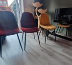 Velvet Kuipstoelen - Set van 4 of 2, Huis en Inrichting, Stoelen, Ophalen, Gebruikt, Overige kleuren, Drie