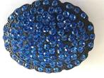 blauwe stras broche, steekbroche, antiek, Sieraden, Tassen en Uiterlijk, Antieke sieraden, Ophalen of Verzenden, Overige materialen