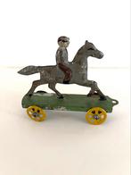 Blikken Penny Toy paard met ruiter 1910-1920??, Antiek en Kunst, Antiek | Speelgoed, Ophalen of Verzenden