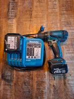 Makita schroefboormachine met 1 accu, Ophalen of Verzenden, Gebruikt, Minder dan 400 watt, Boor- en Schroefmachine