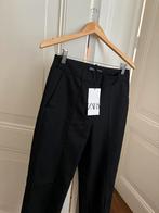 Zara zwarte nieuwe pantalon, zwarte chino met split, maat M, Nieuw, Zara, Lang, Maat 38/40 (M)