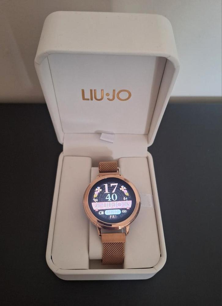 Liu Jo Smartwatch horloge. Roségoud, nieuw in box, Sieraden, Tassen en Uiterlijk, Smartwatches, Nieuw, Android, Afstand, Calorieverbanding