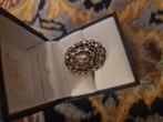Prachtig 14 karaat ring met roosdiamanten, Ophalen of Verzenden