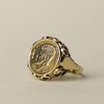 Vintage 8 karaat gouden John Fitzgerald Kennedy munt ring, Verzenden, 17 tot 18, Nvt, Dame