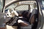 Fiat 500 C 0.9 TwinAir Lounge Airco Elektrische Ramen en Spi, Euro 5, 86 pk, Gebruikt, Leder en Stof