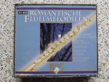 Een 3 Cd Box met "Romantische Fluitmelodieën". beschikbaar voor biedingen