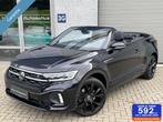 Volkswagen T-Roc Cabrio 1.5 TSI R-line 19 inch LM velgen/Led, Auto's, Volkswagen, 15 km/l, Zwart, 4 cilinders, Zwart
