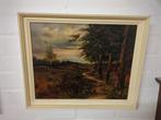 Schilderij van een boslandschap, Antiek en Kunst, Kunst | Schilderijen | Klassiek, Ophalen