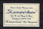 2805 Kamperland hotel cafe rest KAMPERDUIN, Ophalen of Verzenden, Nederland