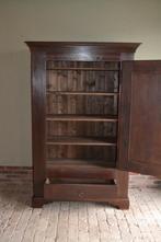 Prachtige antieke eiken houten spinde kast, eendeurskast., Antiek en Kunst, Antiek | Meubels | Kasten, Verzenden