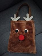 Pluche kersttasje rendier, Ophalen of Verzenden