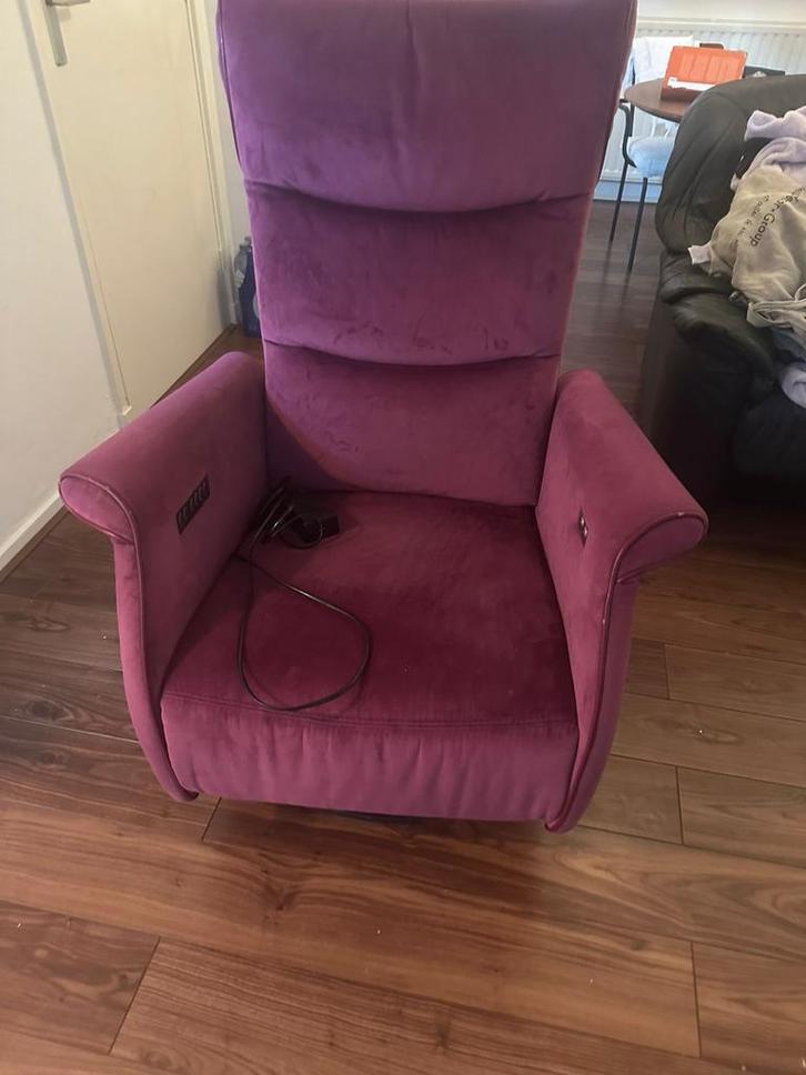 Prominent Sorisso cyclaam sta op stoel, Huis en Inrichting, Fauteuils, Gebruikt, Stof, 50 tot 75 cm, Ophalen