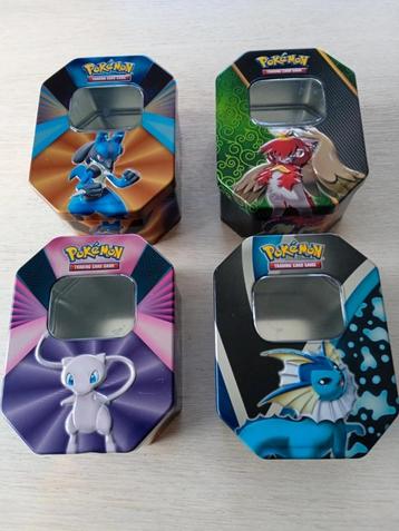 4 pokemon blikken dozen beschikbaar voor biedingen