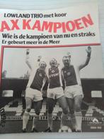 Single Lowland trio Ajax kampioen, Ophalen of Verzenden, Zo goed als nieuw, Overige formaten, Levenslied of Smartlap