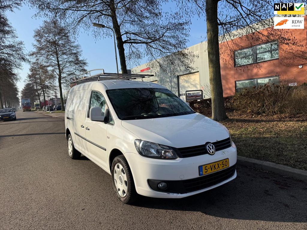 Volkswagen Caddy 1.6 TDI Maxi Dubbele schuifdeur, Auto's, Bestelauto's, Voorwielaandrijving, Euro 5, Gebruikt, 4 cilinders