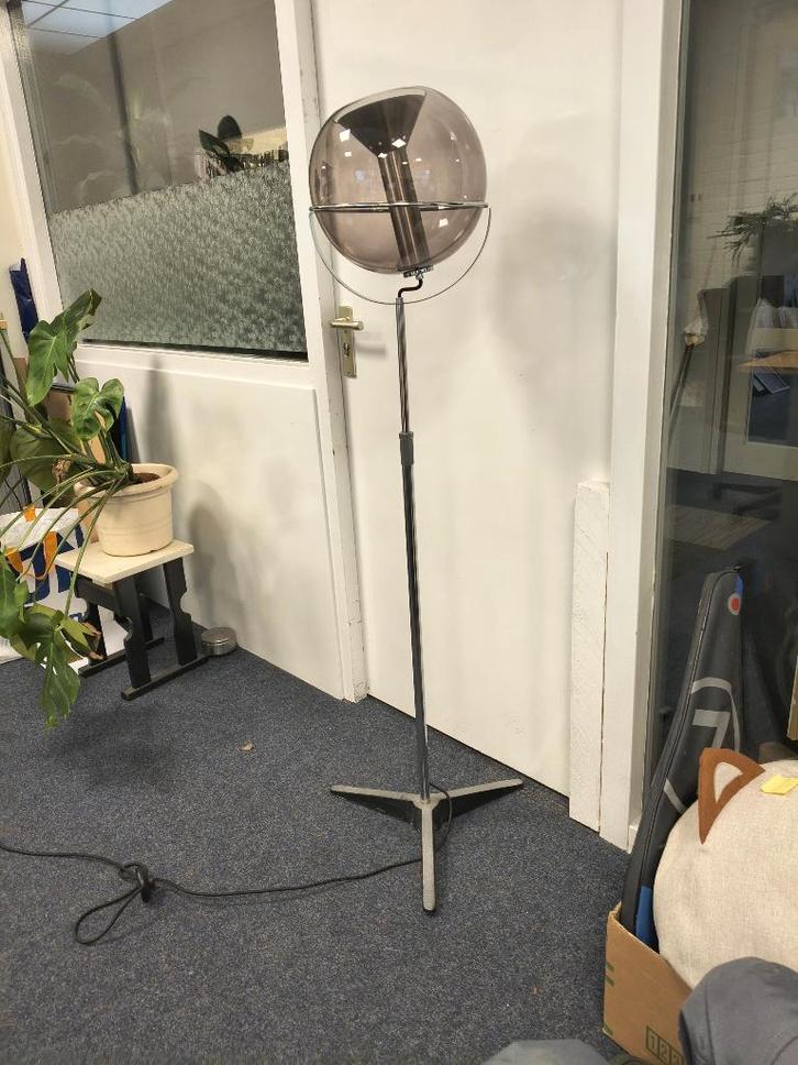 Raak Ligthart lamp reproductie, Huis en Inrichting, Lampen | Vloerlampen, Zo goed als nieuw, 150 tot 200 cm, Glas, Metaal, Ophalen