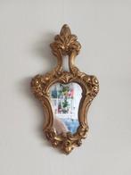 Kleine Gouden Houten Spiegel, Antiek en Kunst, Antiek | Spiegels, Minder dan 100 cm, Ophalen of Verzenden
