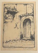 Anton Pieck (1895 -1987), handgesigneerde houtdruk, Antiek en Kunst, Kunst | Etsen en Gravures, Ophalen of Verzenden