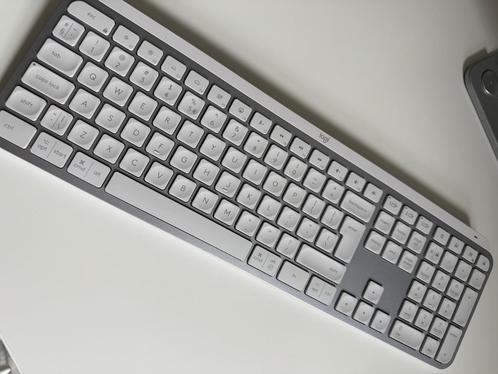 Logitech MX Keys S wireless QWERTY keyboard - grey RRP€120, Computers en Software, Toetsenborden, Zo goed als nieuw, Qwerty, Draadloos