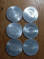Nederland 6x10gulden 1970-1973 zilver unc, Postzegels en Munten, Munten | Nederland, Ophalen of Verzenden, Koningin Juliana, 10 gulden