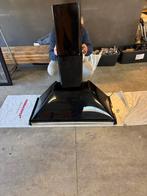 Zwarte Wandschouwkap - Gebruikt, Witgoed en Apparatuur, Afzuigkappen, Ophalen, Gebruikt, Wandschouwkap, 400 tot 600 m³ per uur