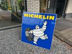 Groot MICHELIN emaille reclamebord, Verzamelen, Merken en Reclamevoorwerpen, Ophalen, Reclamebord, Gebruikt, .