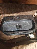 Nieuw zwarte fontein met kraan en sifon, Ophalen of Verzenden, Gebruikt, Steen, Wastafel