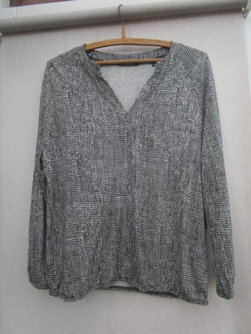 Blouse OPUS mt  38/40  zwart/wit beschikbaar voor biedingen
