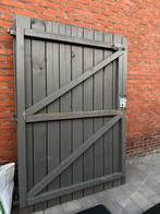 Tuinpoort - 2 brede deuren - GRATIS, Tuin en Terras, Tuinpoorten, Ophalen, Zo goed als nieuw, Hout, 200 cm of meer