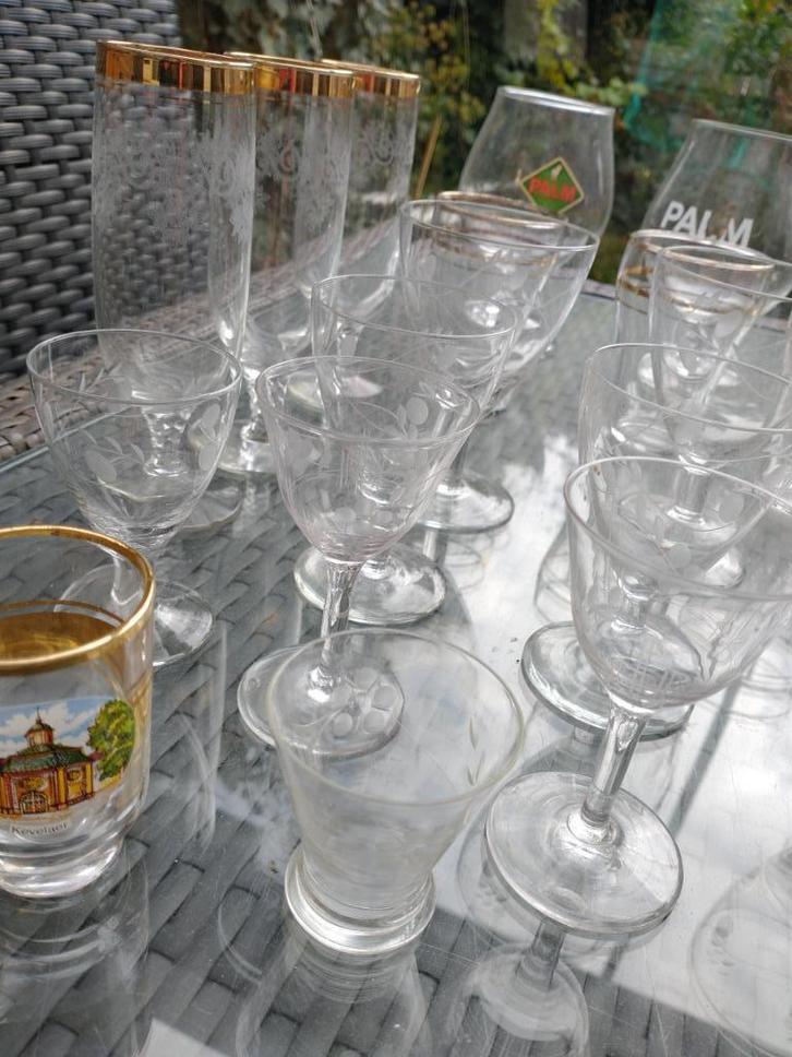 Diverse oude glazen, Verzamelen, Glas en Borrelglaasjes, Gebruikt, Overige typen, Ophalen