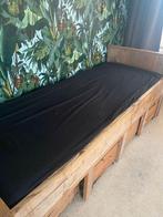 Houten bed met opbergruimte  (gratis af te halen), Gebruikt, 90 cm, Eenpersoons, Ophalen of Verzenden