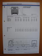 DAF FA 1600 DF Technische Specificatie folder 1978 - 4x2, Boeken, Ophalen, Zo goed als nieuw, Overige merken, DAF