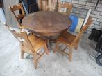 Klooster tafel met 4 stoelen, Antiek en Kunst, Ophalen