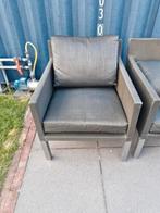2 loungestoelen weerbestendig van topmerk LIFE, Tuin en Terras, Tuinsets en Loungesets, Gebruikt, Aluminium, Loungeset, Stoel