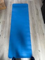 Blauwe Yoga Mat - Lange Sportmat, Sport en Fitness, Fitnessmaterialen, Ophalen of Verzenden, Gebruikt, Buik, Fitnessmat