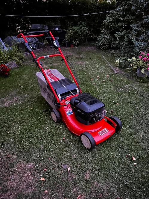 Zeer nette sabo 43-4 EA turbo star elektrische start, Tuin en Terras, Grasmaaiers, Zo goed als nieuw, Cirkelmaaier, Ophalen of Verzenden