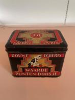 Vintage blik Douwe Egberts Waardepunten doosje. Met punten., Verzamelen, Blikken, Ophalen, Gebruikt, Overige, Douwe Egberts