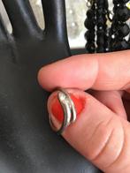 Vintage zilverkleur ring slang strass kristal steentjes boho, Sieraden, Tassen en Uiterlijk, Ringen, Overige materialen, Met strass