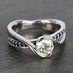 Saffier ring maat 18mm, 18 tot 19, Nieuw, Ophalen of Verzenden, Vascostore@yahoo.co.uk