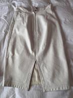 Witte leren kokerrok maat 36, Kleding | Dames, Rokken, Wit, Ophalen of Verzenden, Zo goed als nieuw, Knielengte