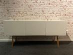 Cabinet high on wood wit hoogglans, Ophalen, 150 tot 200 cm, 25 tot 50 cm, Overige houtsoorten