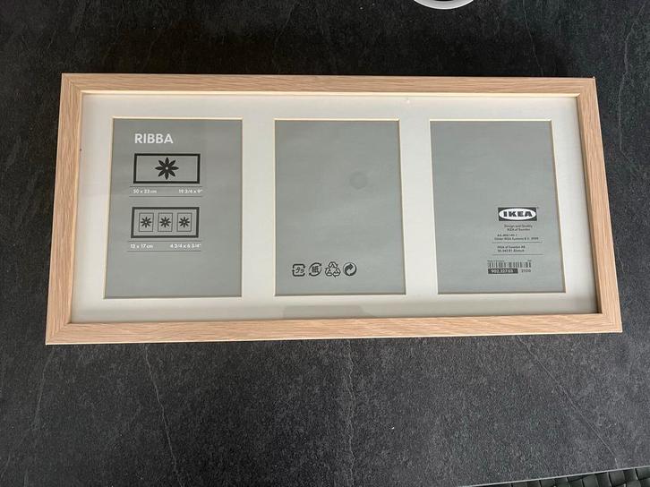 2x IKEA Ribba 3-in-1 Fotolijst 50x23 Blank Hout, Audio, Tv en Foto, Fotografie | Fotolijsten, Gebruikt, Ophalen of Verzenden