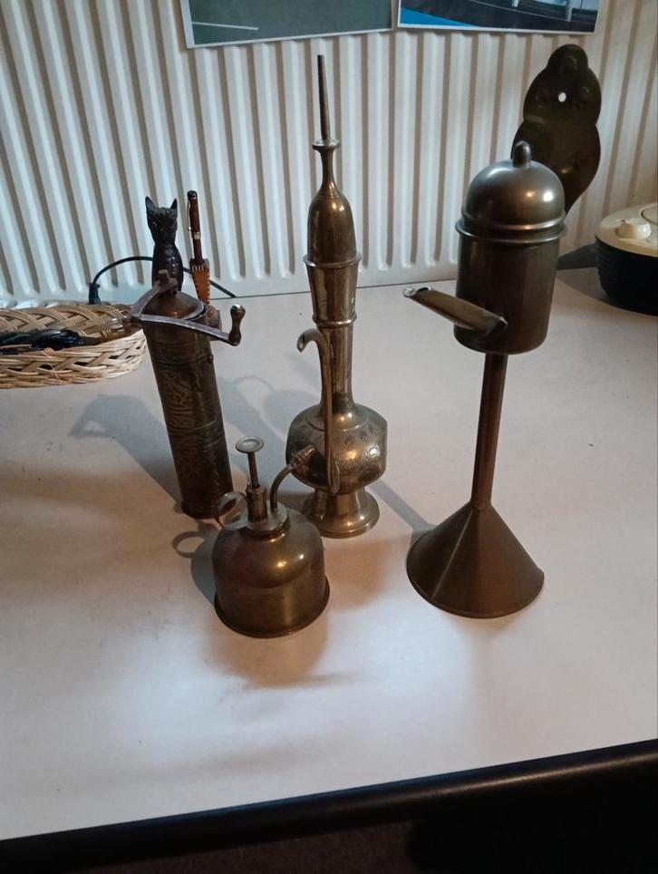 Diverse koperen attributen, Antiek en Kunst, Antiek | Koper en Brons, Ophalen of Verzenden