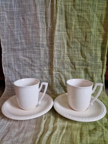 Recamier Royal Creamware 2x kop en schotel beschikbaar voor biedingen