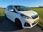 Prachtige Peugeot 108 1.0 12V E-vti 51KW 5DR 2014 NAP Airco, Voorwielaandrijving, Euro 5, Stof, Zwart